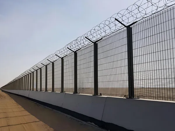 358 anti-climb security fence site view.