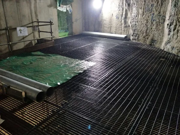 Display of steel grating installation effects in the Singapore project